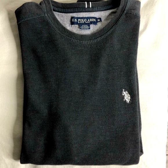 U.S. Polo Association thermal waffle top long sleeve shirt Size XL Men's - Picture 3 of 4